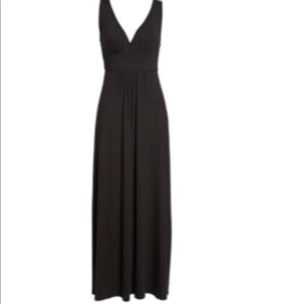 Loveappella Black Jersey Maxi Dress - Small